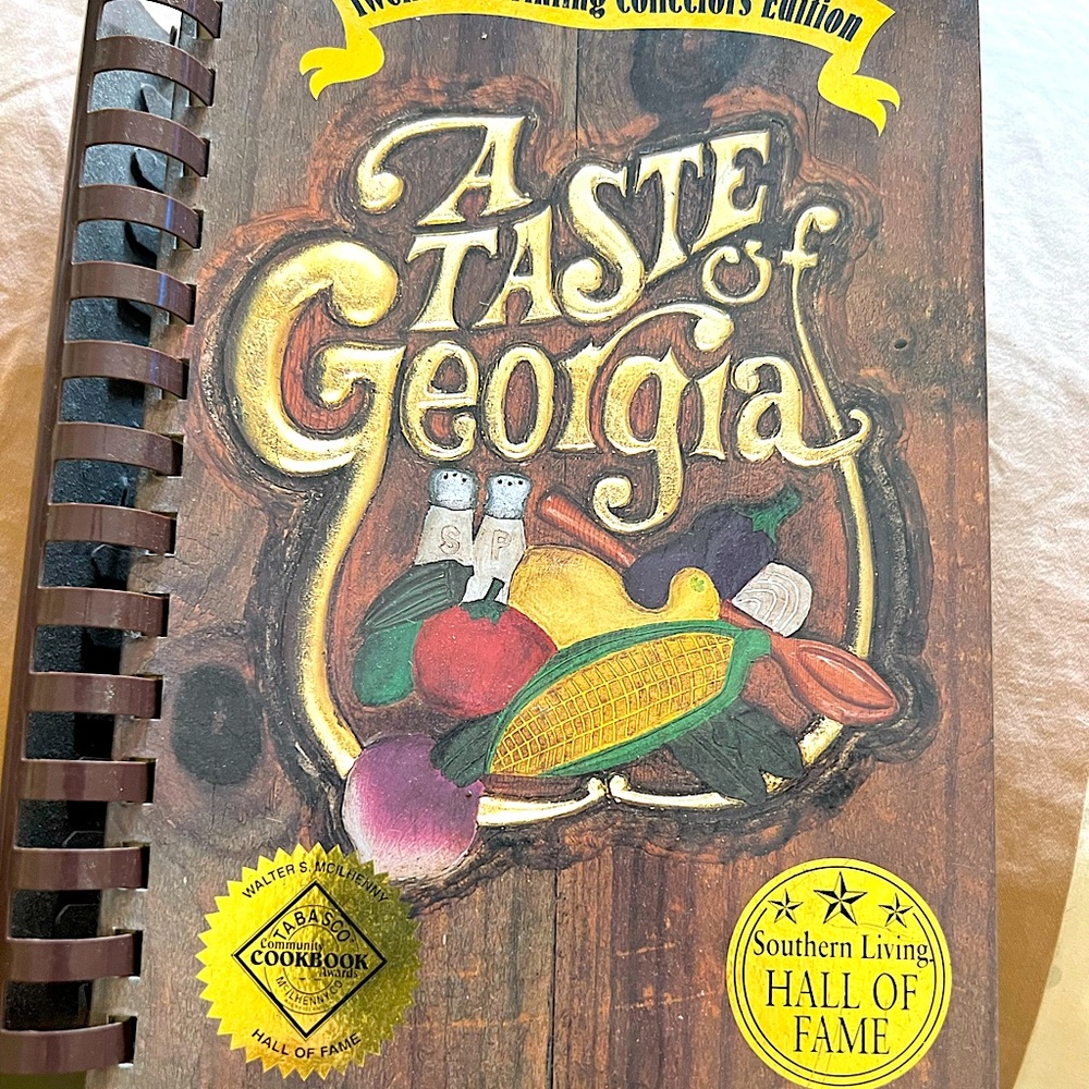 A Taste Of Georgia hard cover spiral cookbook